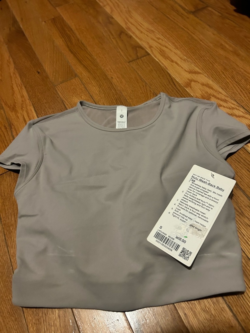 lululemon athletica Short Sleeve Crewneck Top — Light Gray